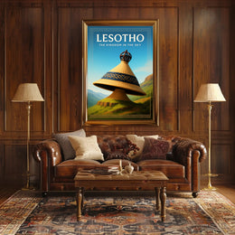 Lesotho The Kingdom in the Sky Poster PosterGoat
