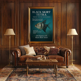 Black Skirt Tetra Freshwater Elegance Poster