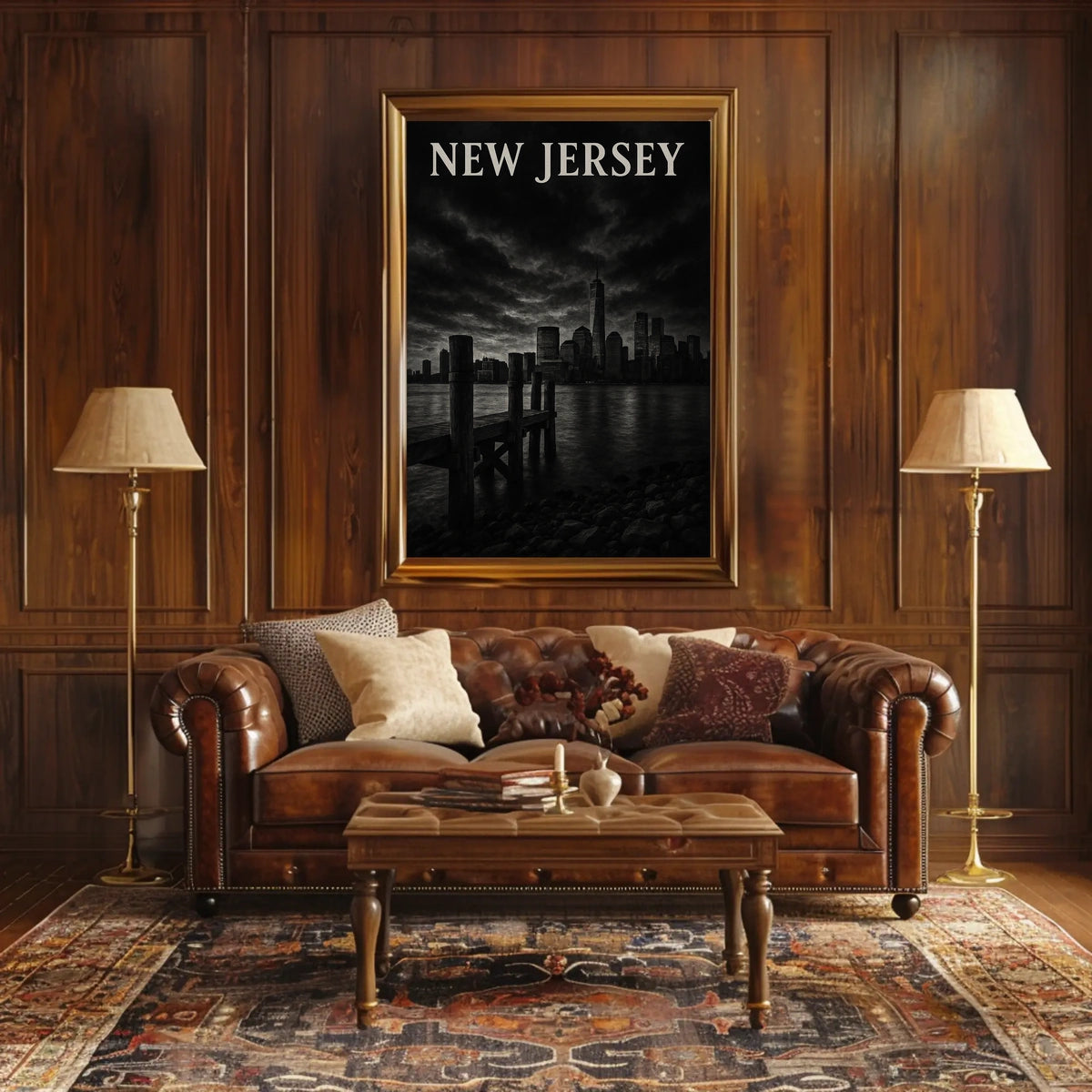 New Jersey Skyline Poster