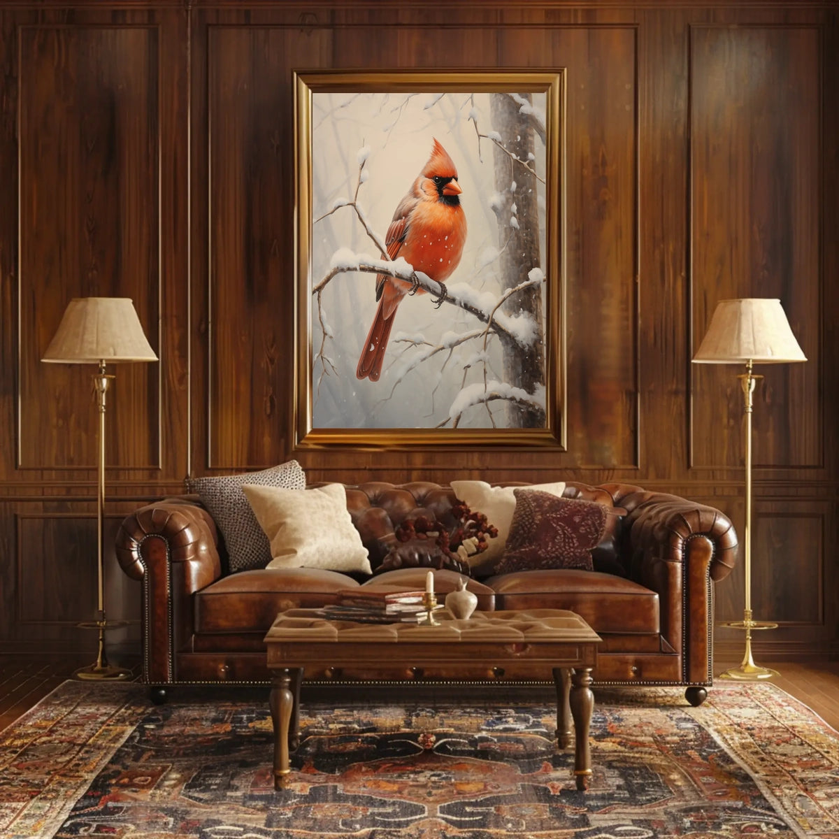 Winter Cardinal Poster