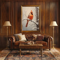 Winter Cardinal Poster