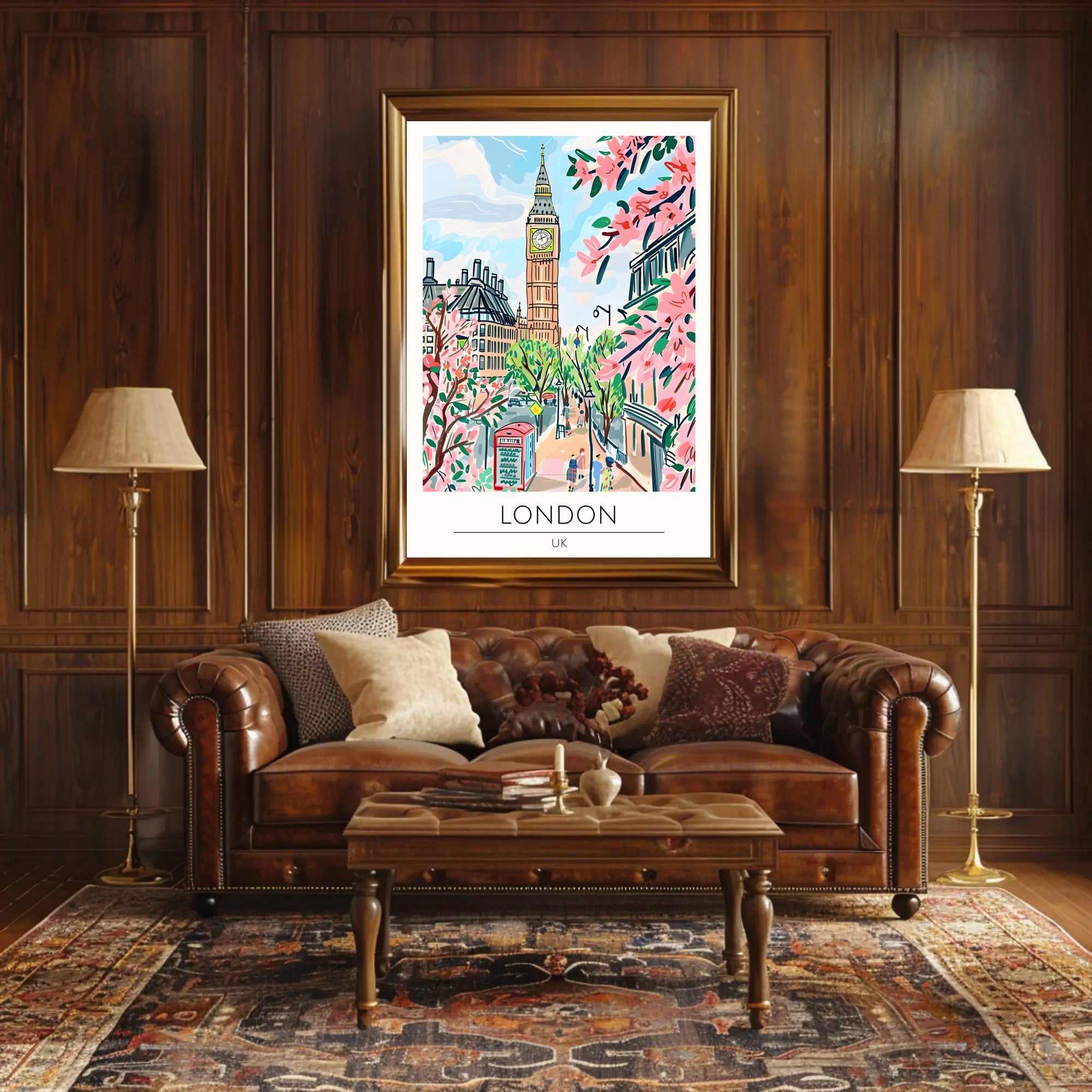 Springtime in London Poster PosterGoat