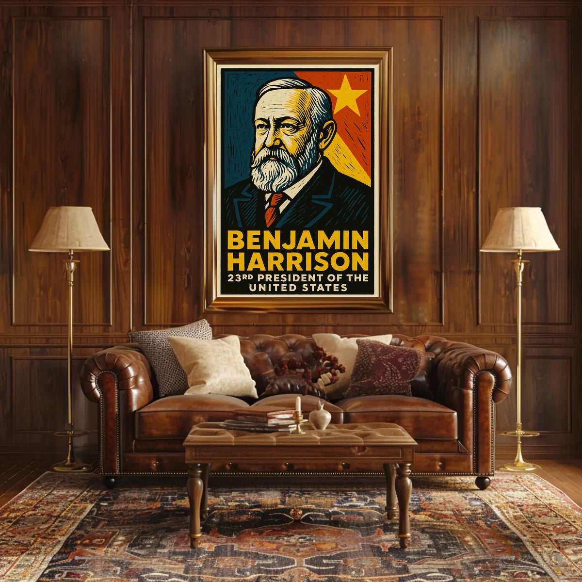 Benjamin Harrison 23rd President Poster