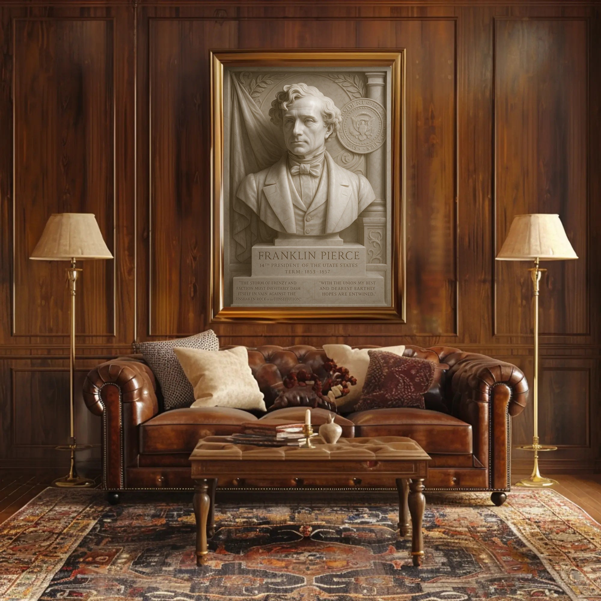 Franklin Pierce Presidential Tribute Historical or Presidential Poster