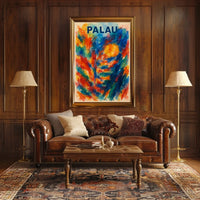 Palau A Vibrant Impression Poster