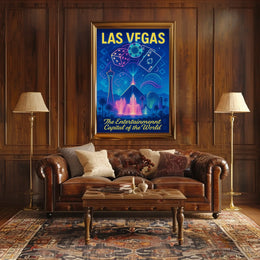 Las Vegas The Entertainment Capital Poster