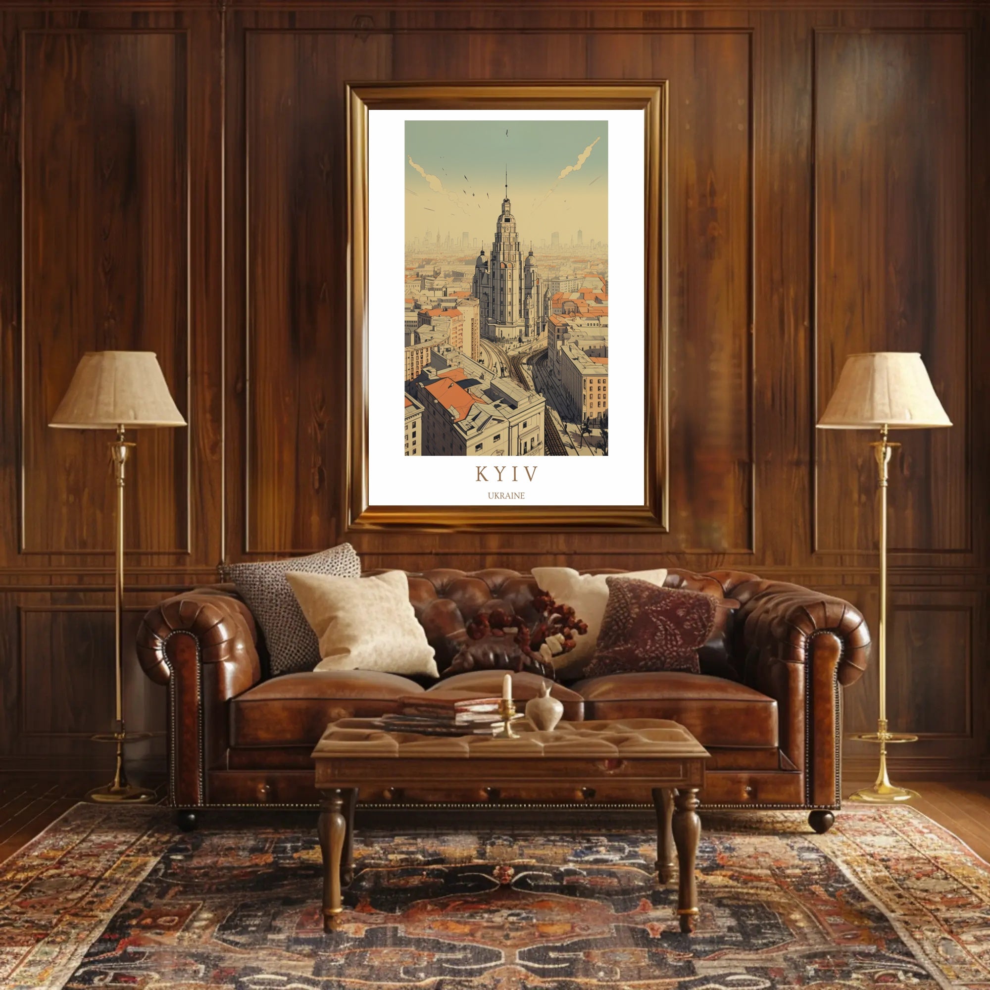 Kyiv Cityscape Poster PosterGoat