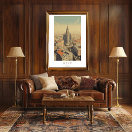Kyiv Cityscape Poster PosterGoat