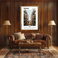 Dammam Courtyard Perspective Urban or Cityscape Poster PosterGoat