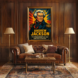 Andrew Jackson Seventh President Poster Wall Art 18x24