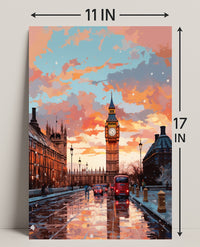 London At Dusk Poster PosterGoat