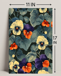 Vibrant Floral Elegance: Modern Botanical Artistic Poster