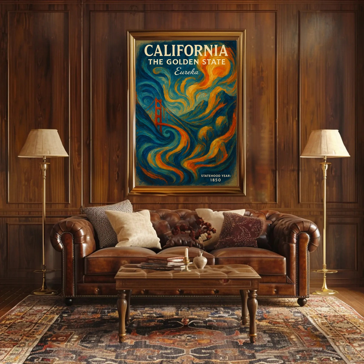 California The Golden State Poster