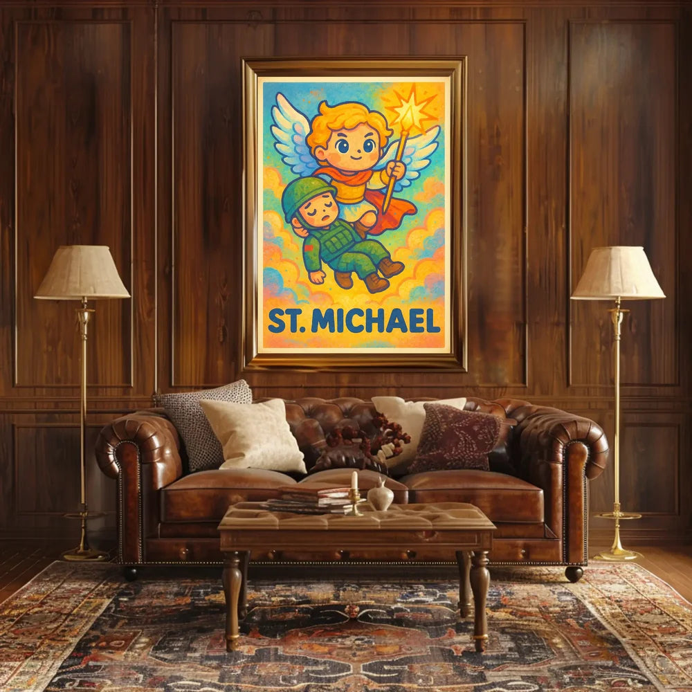 St. Michael Archangel Mystical Art Poster