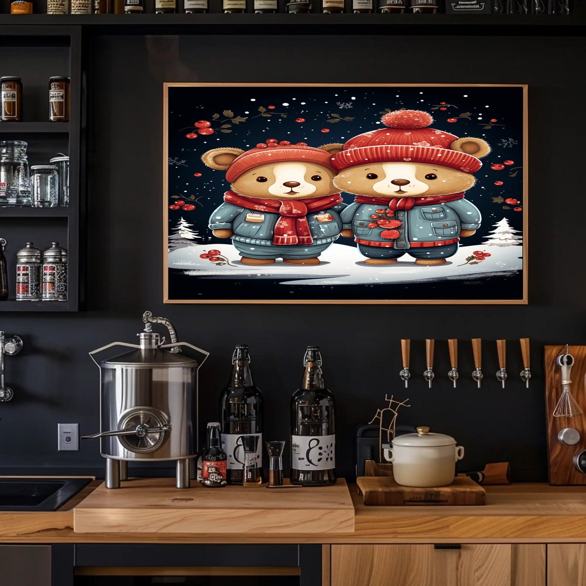 Winter Wonderland Bears Poster