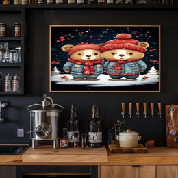 Winter Wonderland Bears Poster