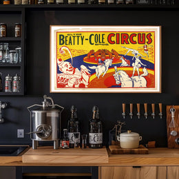 Clyde Beatty-Cole Circus Extravaganza Poster
