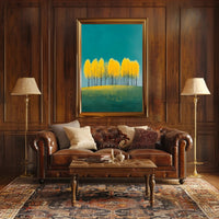 Autumn Trees Vibrant Wall Art Poster Print