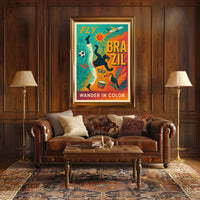 Fly to Brazil Wander in Color Poster