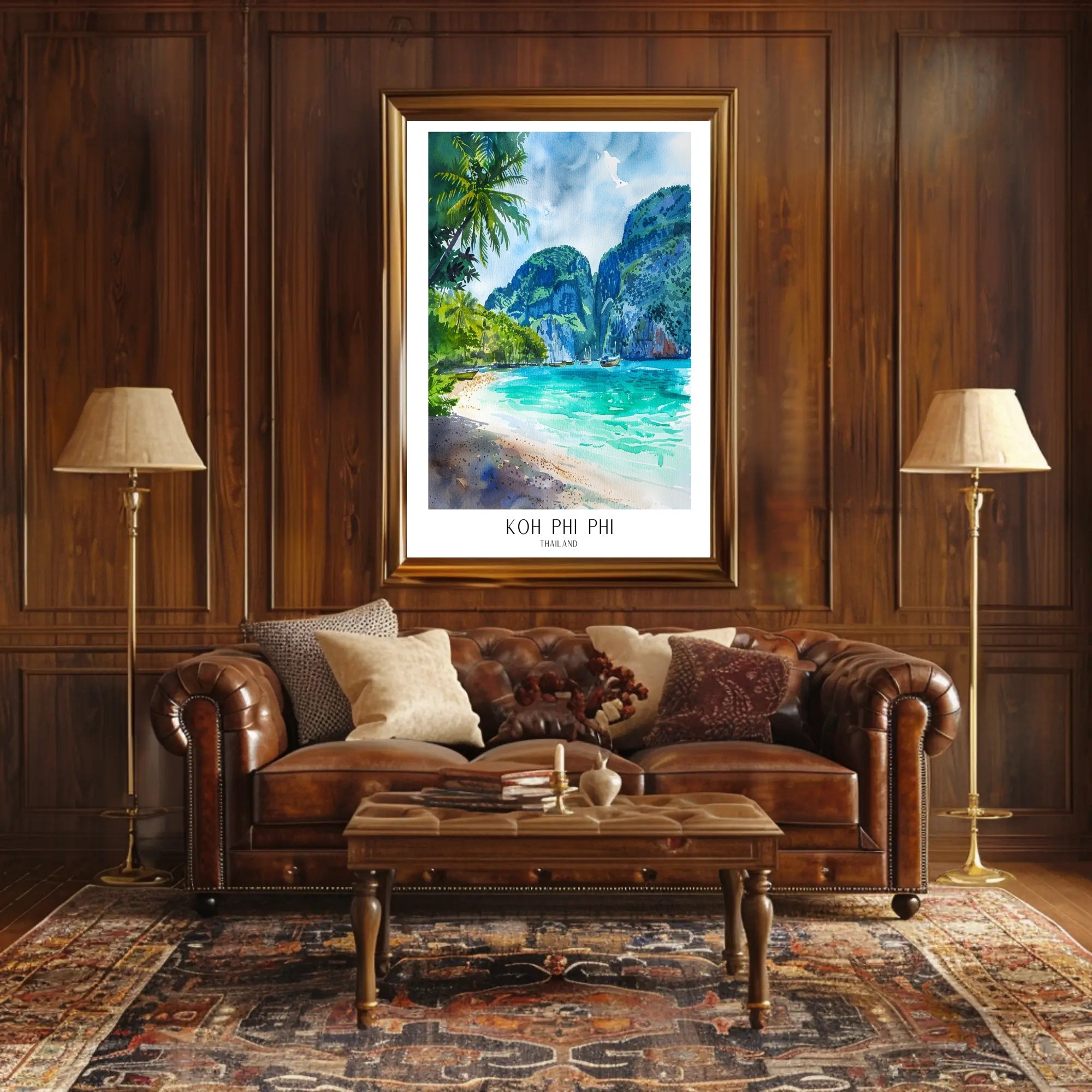Koh Phi Phi Tropical Paradise Travel Poster PosterGoat