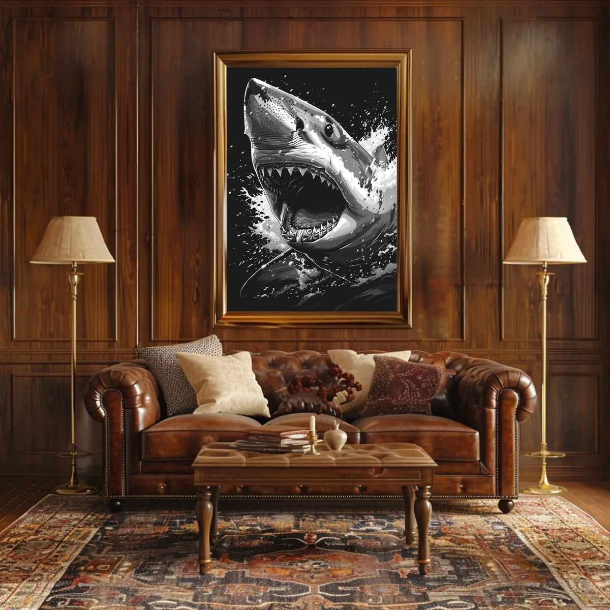 The Ferocious Shark Poster