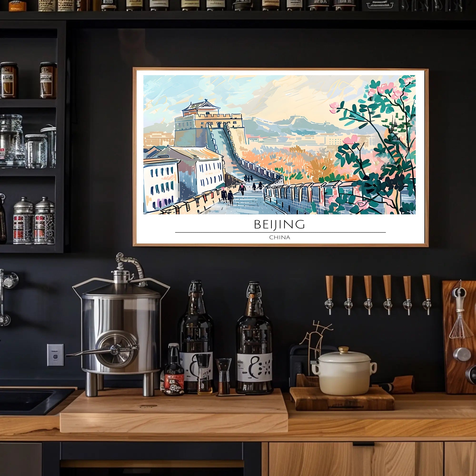 Scenic View of Beijing Poster