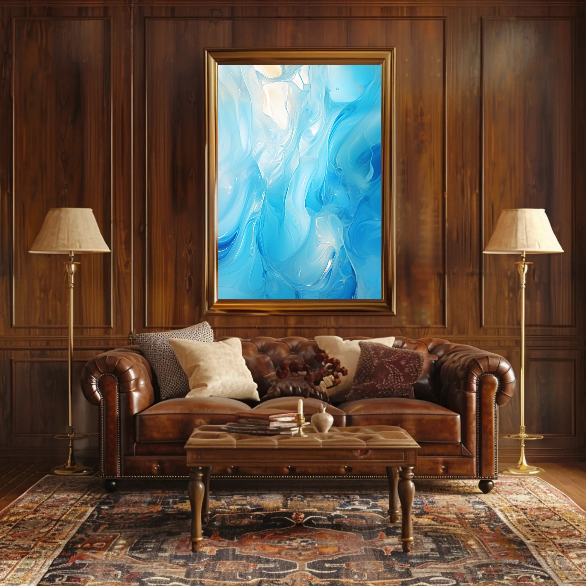 Oceanic Whirl Poster