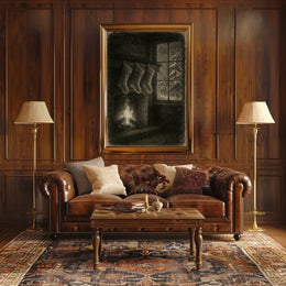 Cozy Winter Hearth Poster