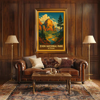 Zion National Park Utah Poster