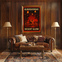 Desert Glow in Albuquerque Poster