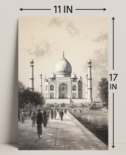 Timeless Beauty Of The Taj Mahal Poster