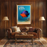 Coral Beauty Angelfish Poster PosterGoat