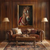 Regal Equine Elegance Art Print Poster for Home Decor PosterGoat