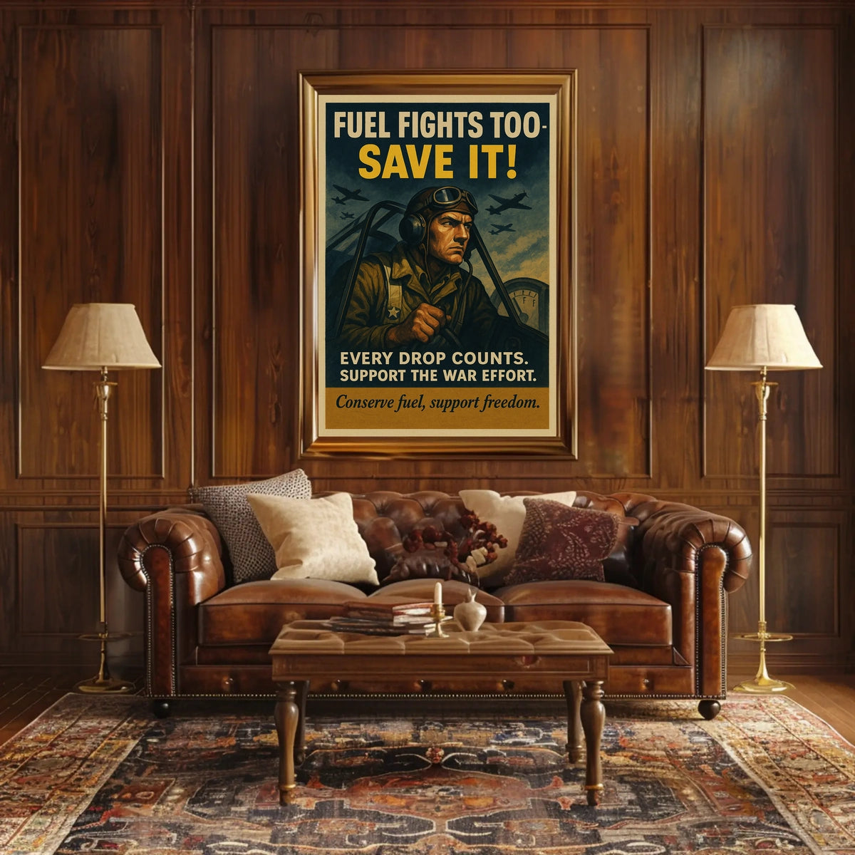 Fuel Conservation In Wartime Poster