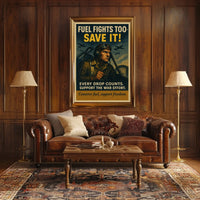Fuel Conservation In Wartime Poster