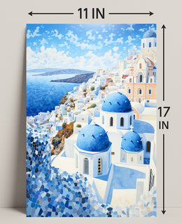 Santorini Serenity Poster