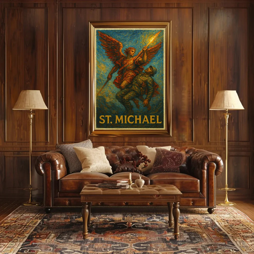 St. Michael Archangel Valor and Protection Poster