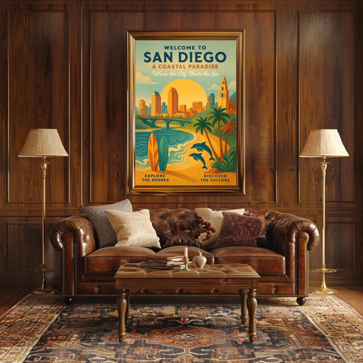 Welcome to San Diego A Coastal Paradise Poster