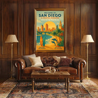 Welcome to San Diego A Coastal Paradise Poster