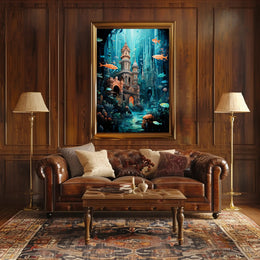 Enchanted Underwater City Poster