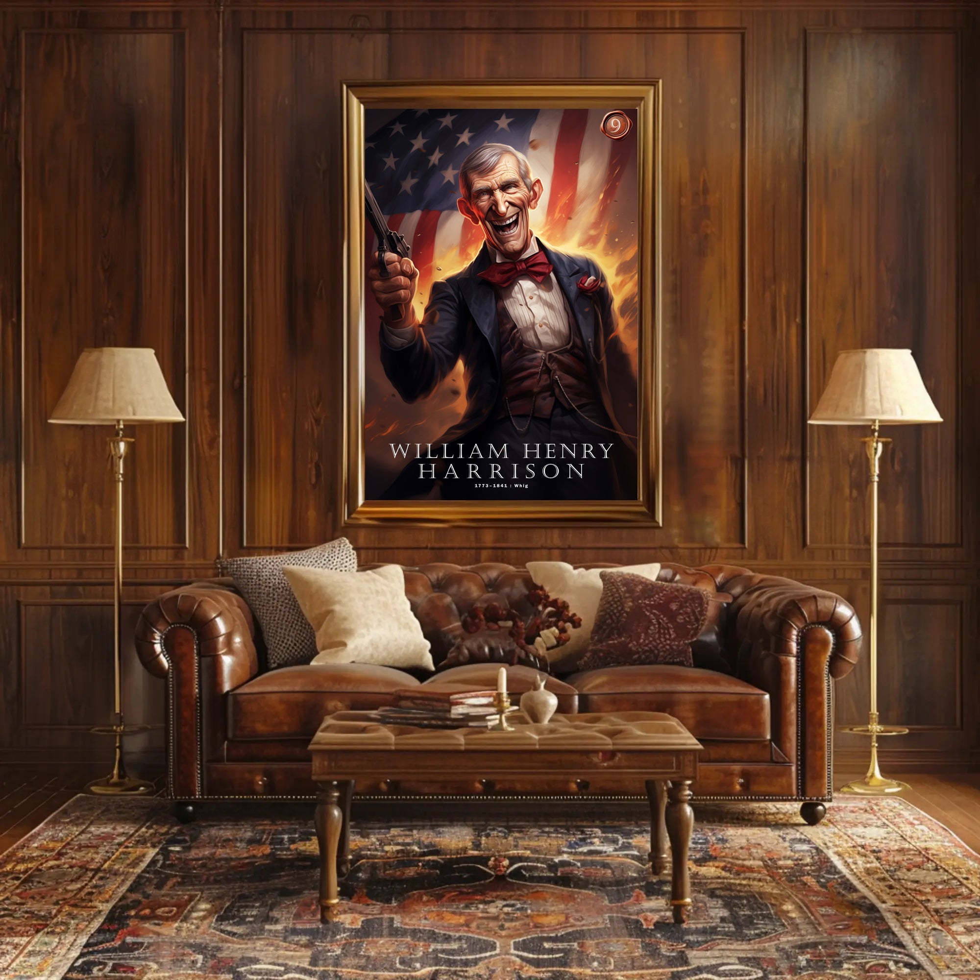 William Henry Harrison Tribute Poster