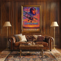 Sopwith Camel Aviation Poster: Bold Historical & Nostalgic Art