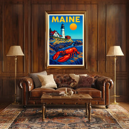 Maine Coastal Charm Poster