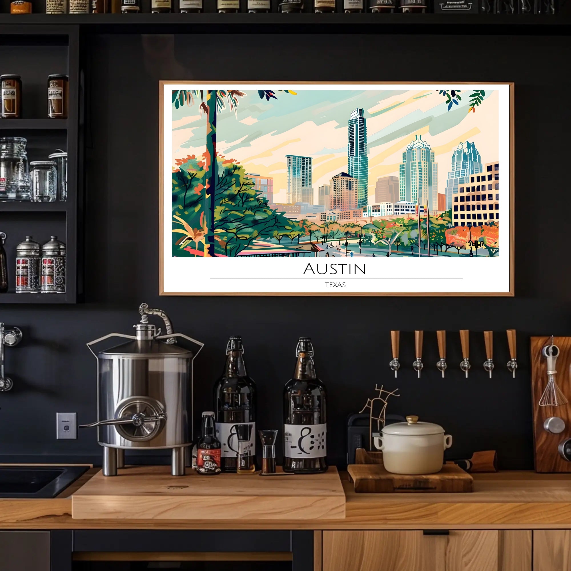 Austin Cityscape Poster