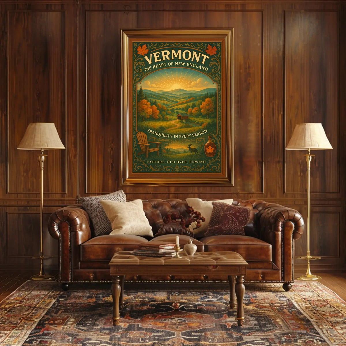 Vermont The Heart of New England Poster