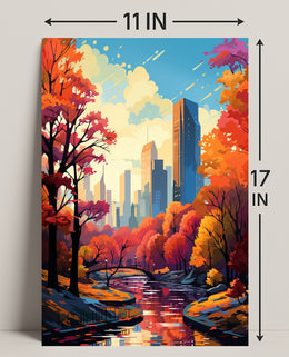 Autumn In The City Poster