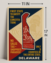 Delaware Constitution Ratification Poster PosterGoat