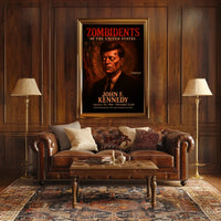 John F. Kennedy 35th President of the United States Zombidents Poster Series