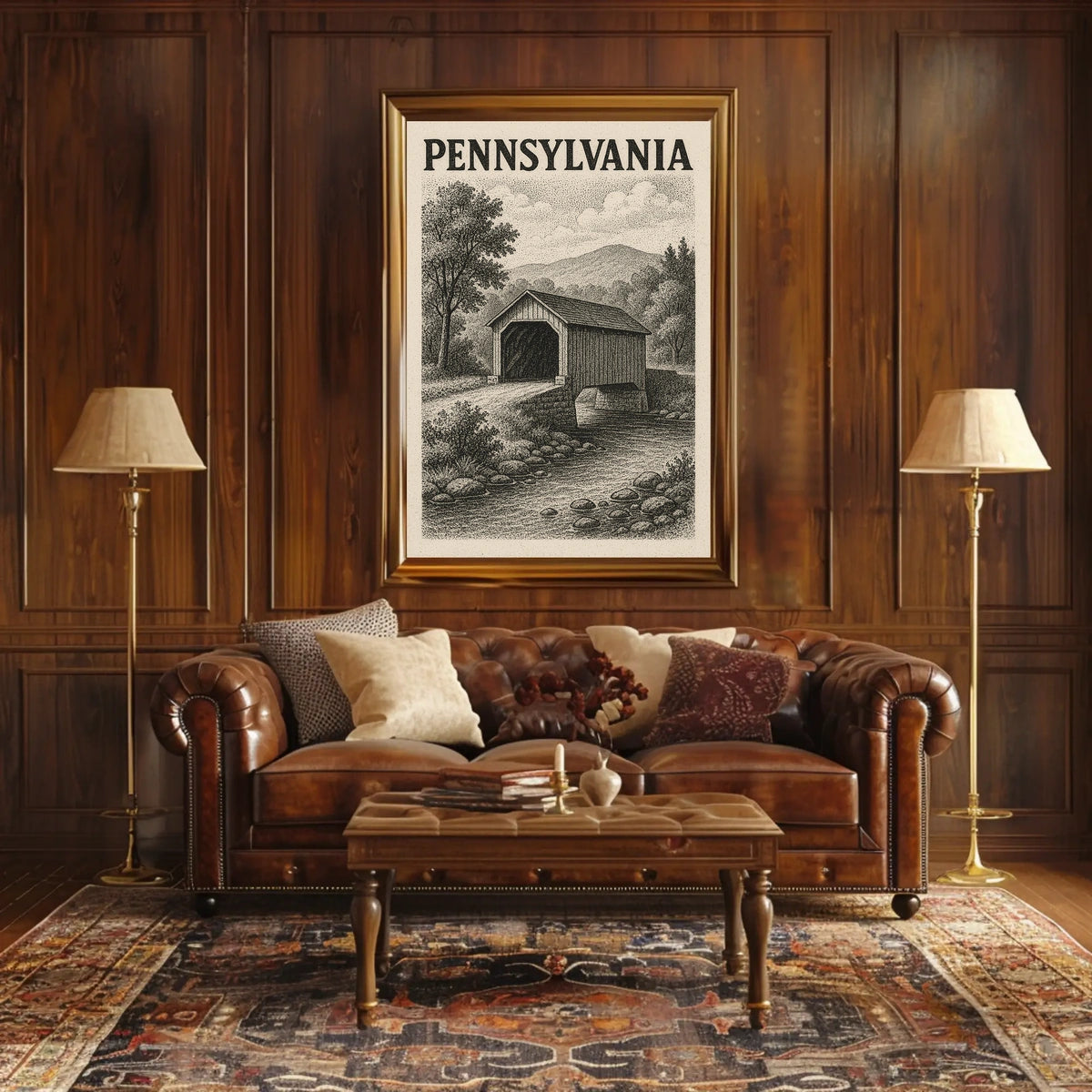 Pennsylvania Covered Bridge Poster