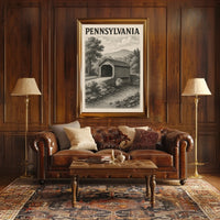Pennsylvania Covered Bridge Poster